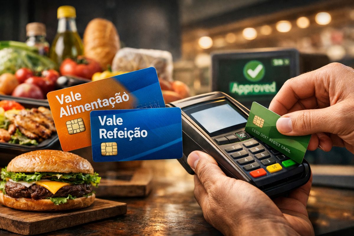 vale-alimentação e vale-refeição: benefício com novas regras para operadoras, aceitação em estabelecimentos e uso mais simples para trabalhadores.