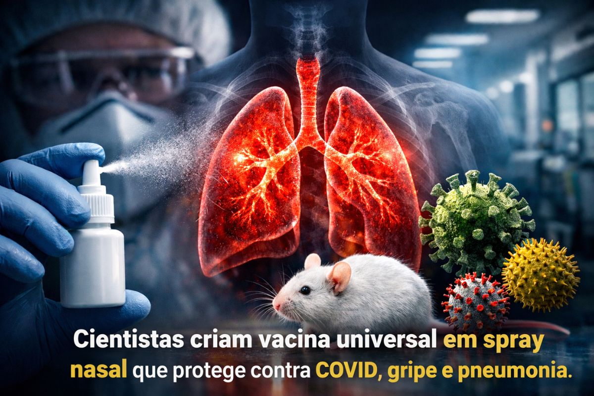 Cientistas da Stanford Medicine criam vacina universal em spray nasal que ativa imunidade inata contra vírus respiratórios e reacende debate científico.