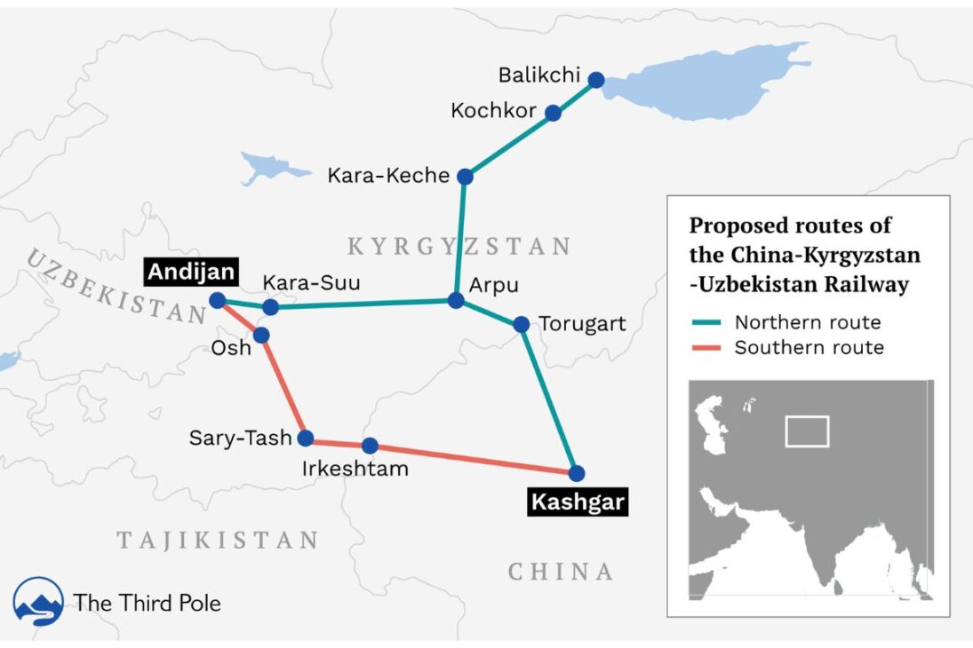 Nueva ferrovia entre China, Quirguistán y Uzbequistán reúne 29 túneis y 50 puentes en 120 km y se convierte en una prueba de ingeniería e integración logística en Asia Central.