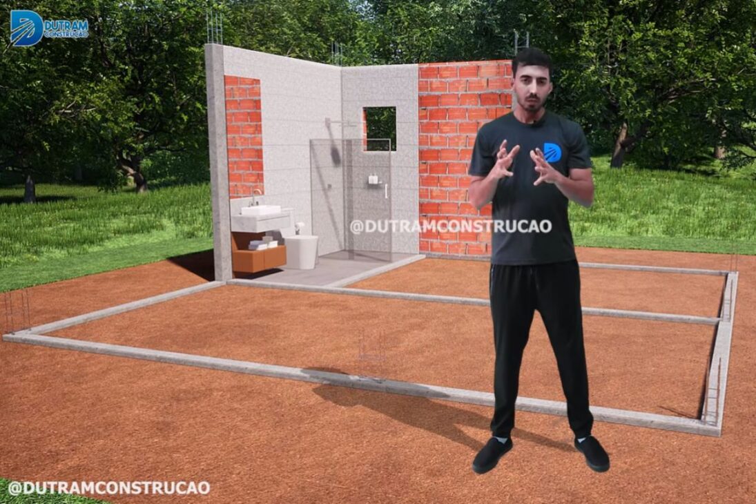 casa compacta de 36 m² con 1.500 ladrillos muestra proyecto de bajo costo con suite y cocina en solución ajustada para lote pequeño.