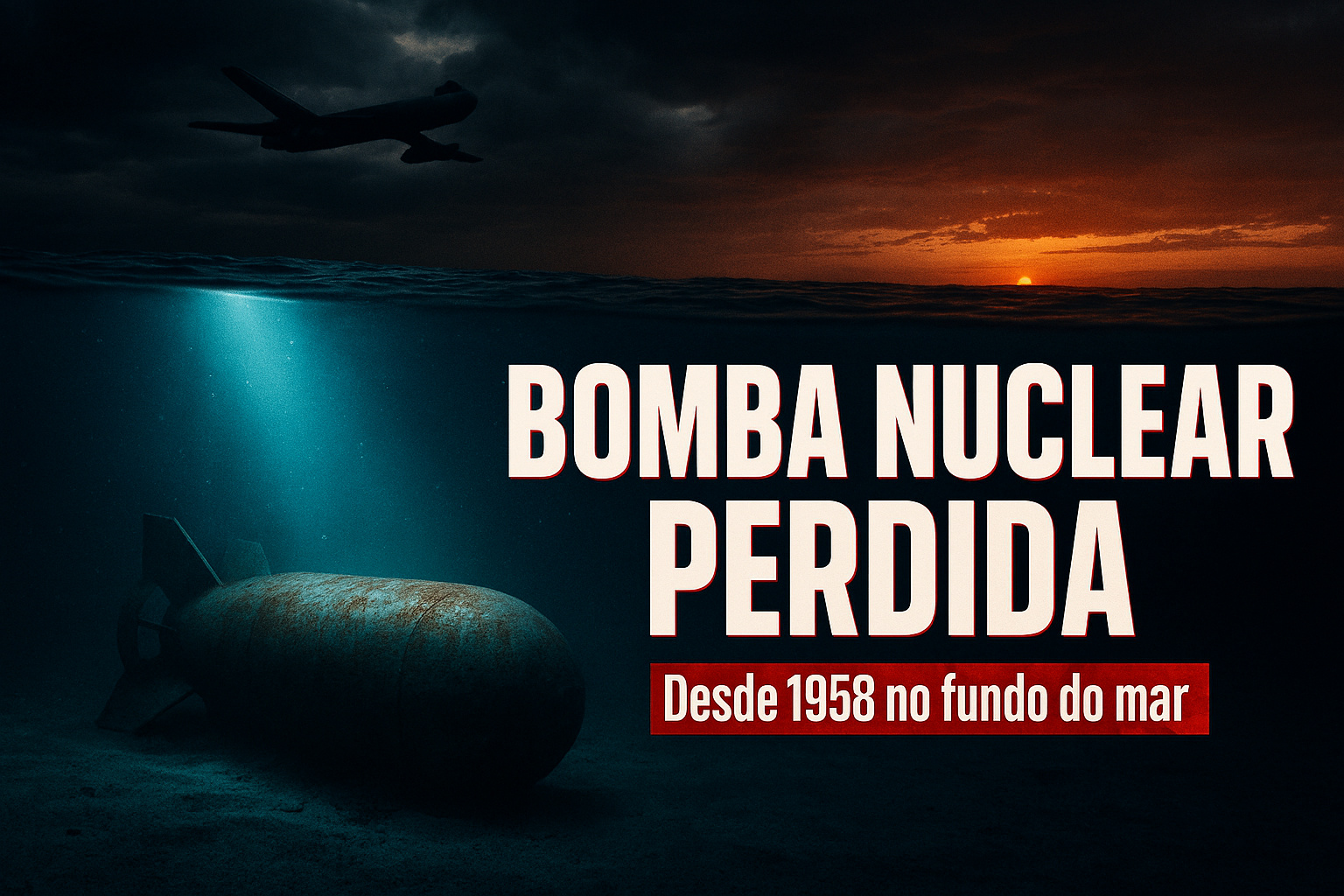 Desaparecida desde 1958, a bomba nuclear Mark 15 lançada no mar após colisão aérea permanece enterrada próximo a Tybee Island e segue como um dos maiores mistérios “Broken Arrow” da Guerra Fria
