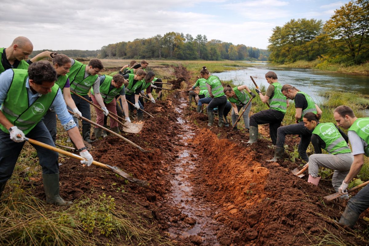 Europa acelera a restauração de turfeiras ao recuperar zonas úmidas, bloquear valas de drenagem e manter a turfa saturada, em uma disputa entre agricultura, carbono e adaptação climática.