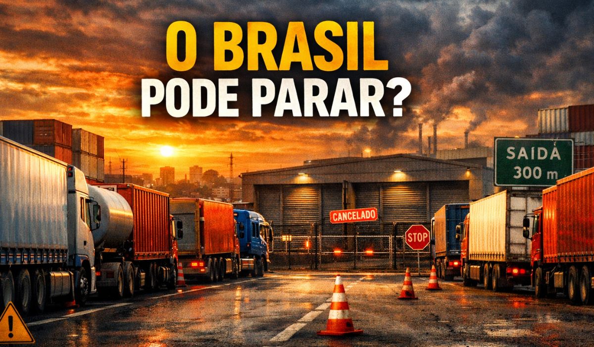 Escassez de caminhoneiros acende alerta para risco de apagão logístico e pressão no frete e no abastecimento no Brasil.