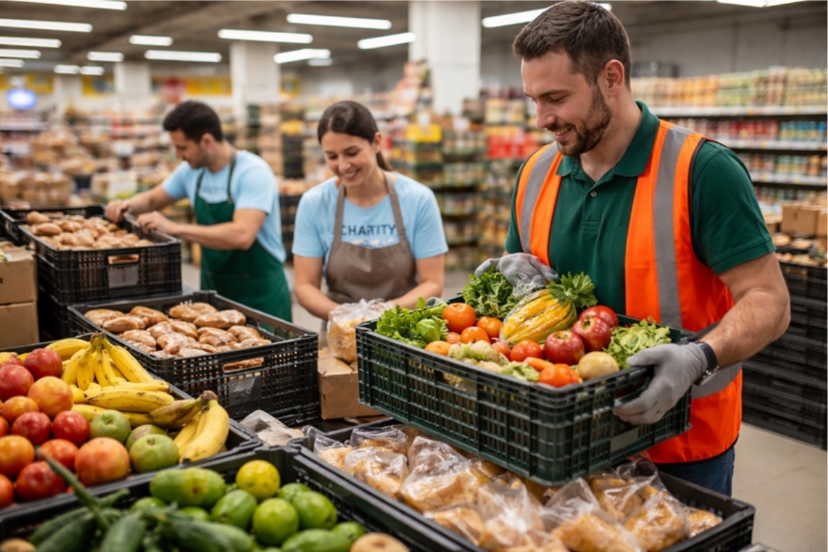 A França obriga supermercados com área acima de 400 m² a doar alimentos, e a medida pode gerar 10 milhões de refeições extras por ano, reduzindo o desperdício, o lixo e a poluição.