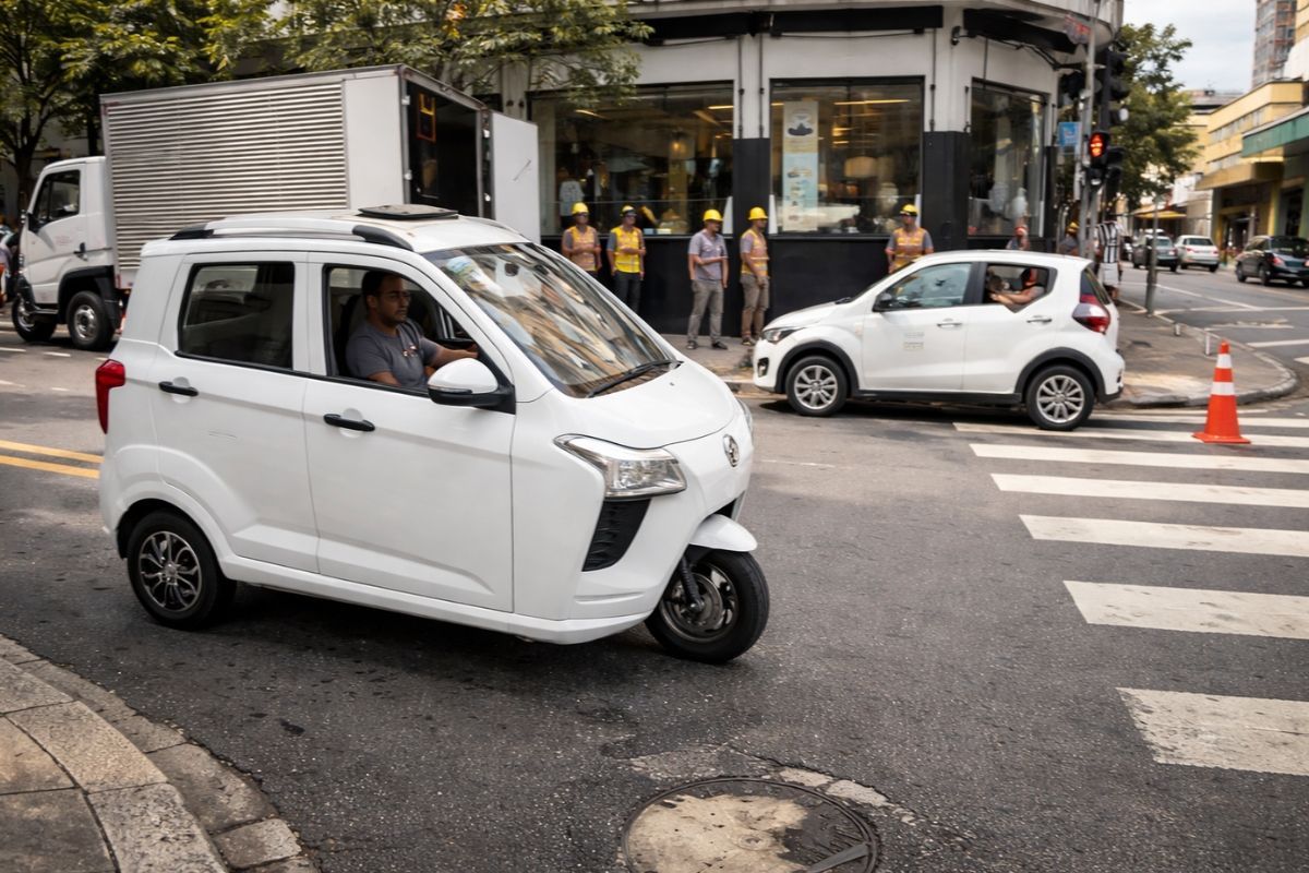 'Tuk-Tuk', carro de três rodas, começa a ganhar espaço em São Paulo e vive expectativa de expansão