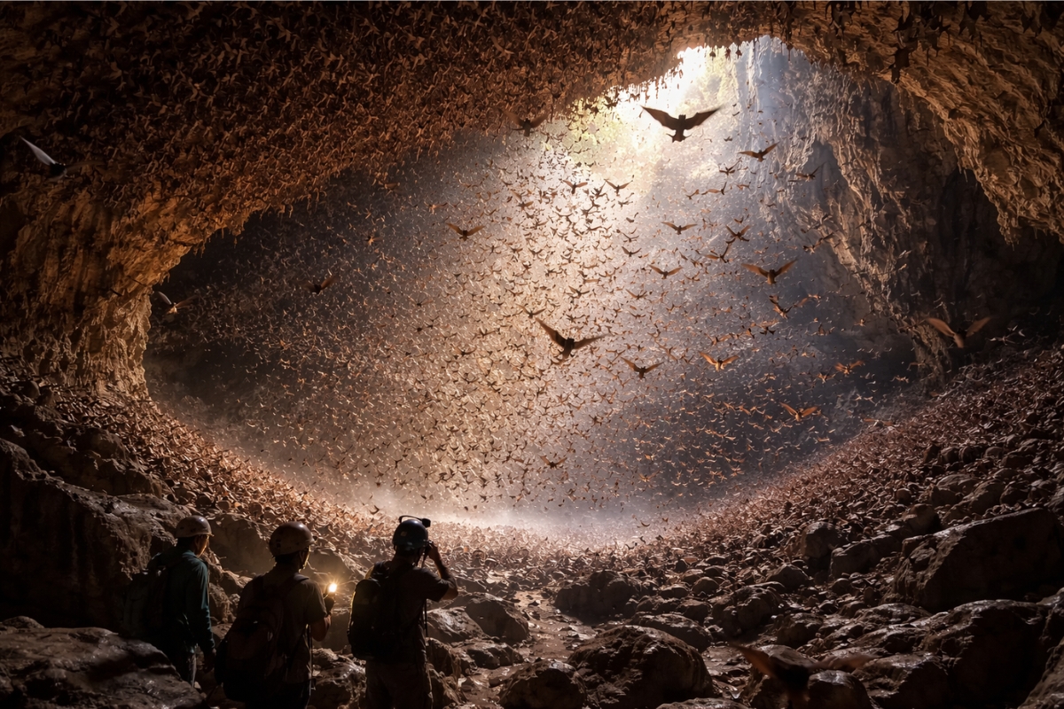 Descoberta no Cerrado revela cavernas com mais de 157 mil morcegos em Tocantins e Goiás, pesquisa do ICMBio identifica colônias raras com espécies ameaçadas e muda cenário da conservação no Brasil