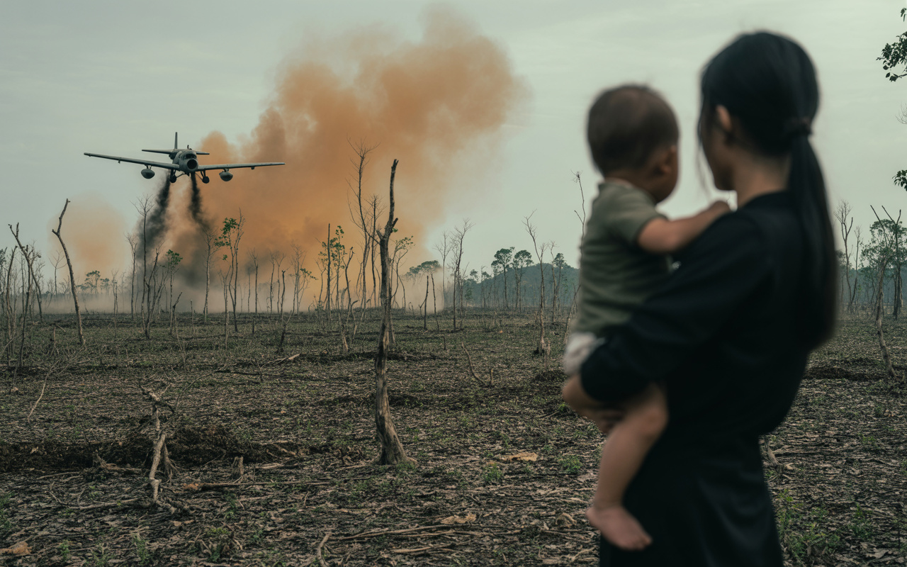 EUA despejaram 76 milhões de litros de Agente Laranja no Vietnã: 50 anos depois, bebês ainda nascem sem membros e com câncer