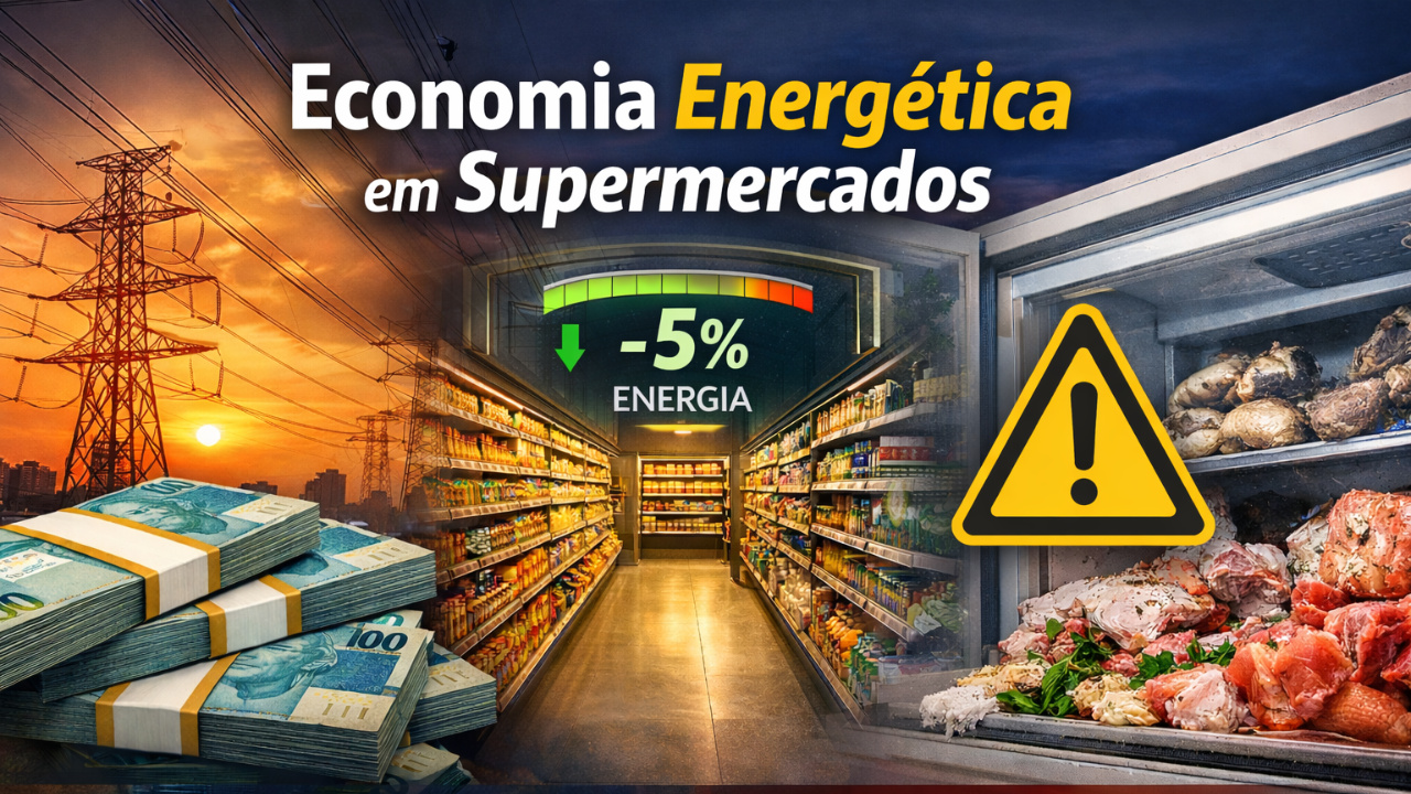 Redução de 5% no consumo de energia pode gerar economia milionária em supermercados de Minas Gerais, porém risco operacional exige atenção.