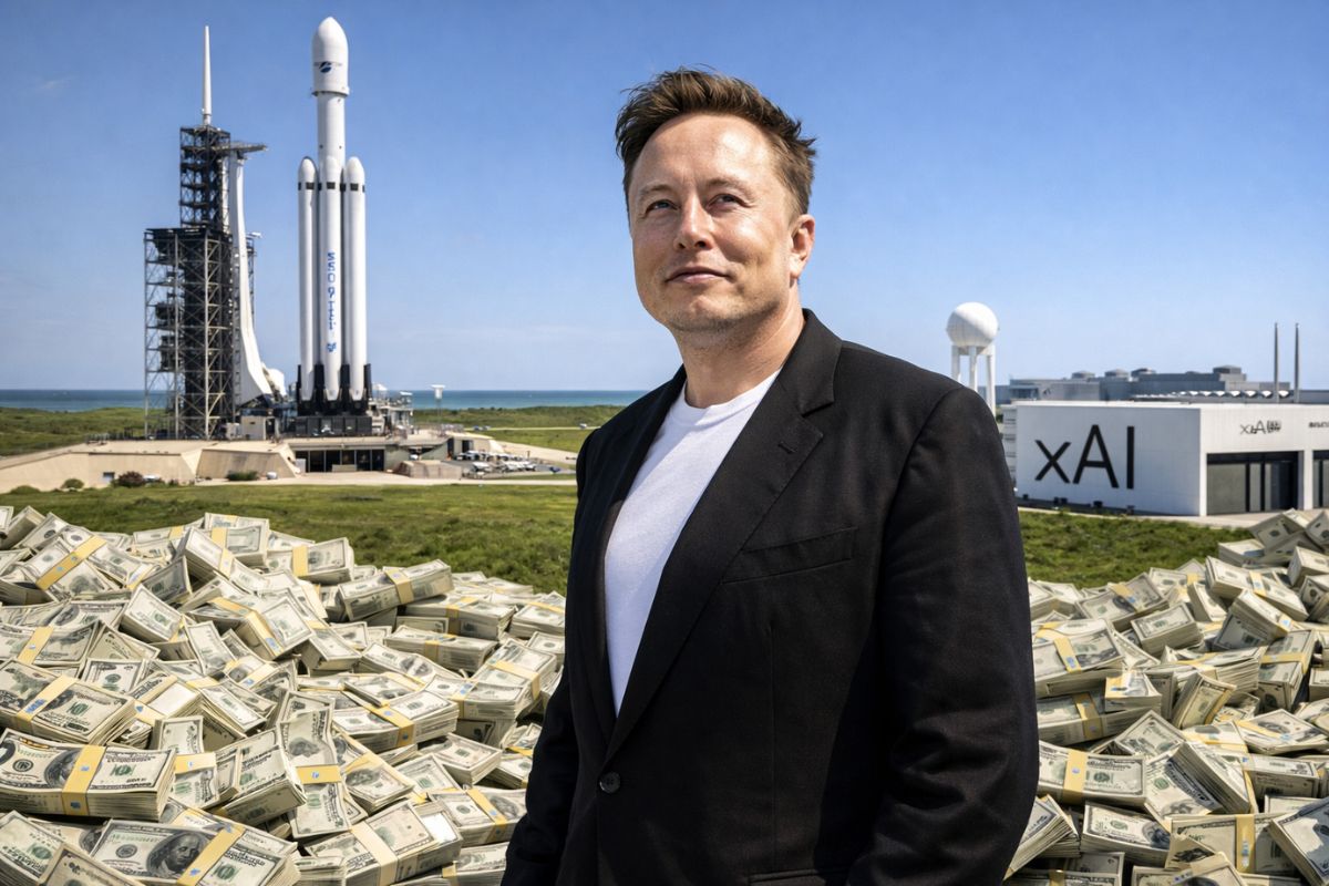 Elon Musk bate US$ 800 bilhões, vira a pessoa mais rica da história, se aproxima do status de trilionário e amplia seu império após SpaceX comprar a xAI e apostar pesado
