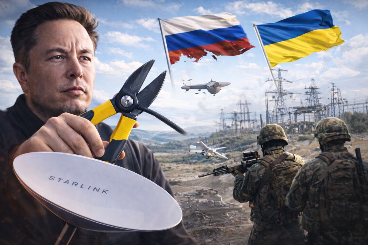 Elon Musk corta Starlink usada pela Rússia na Ucrânia, deixa tropas sem comunicação, prejudica drones e abre espaço para avanço ucraniano em Zaporijia