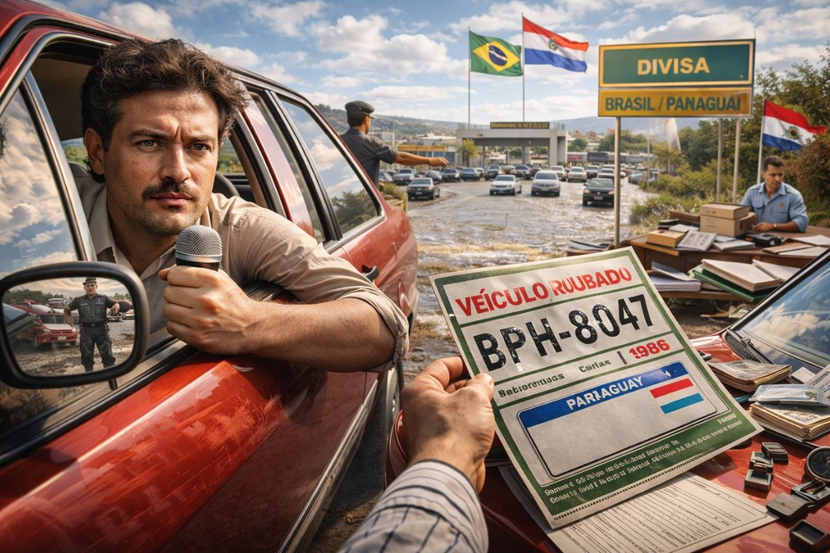 Em 1986, repórter atravessa Brasil com carro roubado até o Paraguai, escancara falhas na fiscalização, mostra como veículos eram legalizados ilegalmente (2)