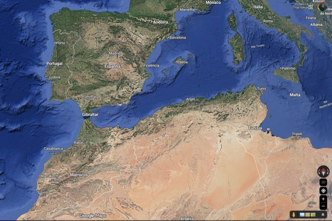 España y Portugal avanzan rumbo a África y reconfiguran el Mediterráneo en milímetros por año; el Arco de Gibraltar y mediciones GNSS ayudan a mapear placas, fallas y zonas de tensión, indicando por qué la rotación ibérica puede cerrar el Mediterráneo en escala geológica.