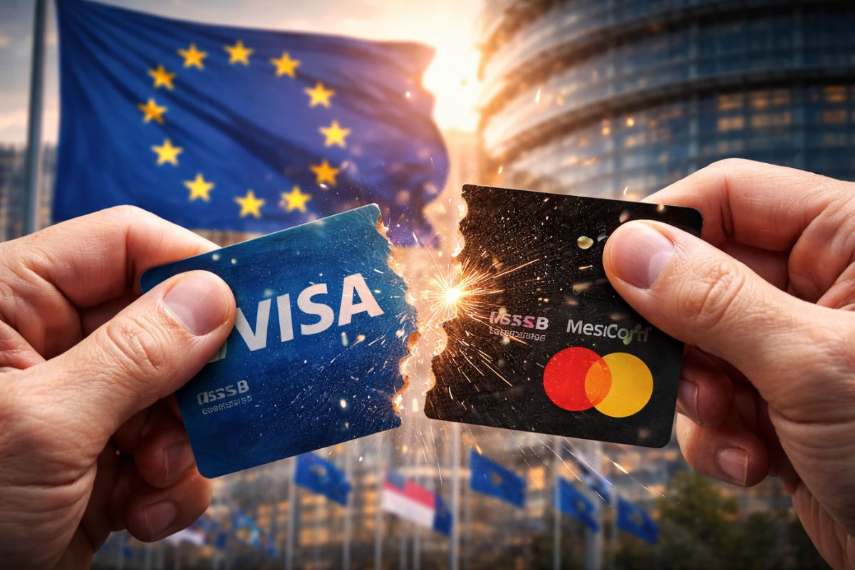 Pagamentos entram no centro da agenda quando Europa pressiona Visa e Mastercard e acelera o Wero para reduzir dependência externa, manter dados sob jurisdição local e criar uma rede pan-europeia interoperável, redesenhando soberania financeira digital no continente.