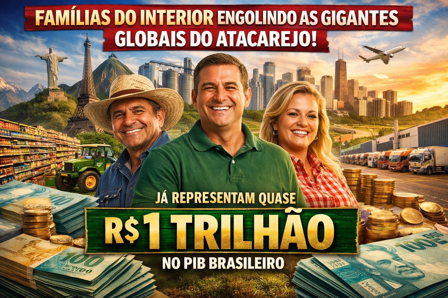 Famílias do interior do Nordeste , Minas Gerais e outras regiões brasileiras, estão engolindo as gigantes globais do atacarejo