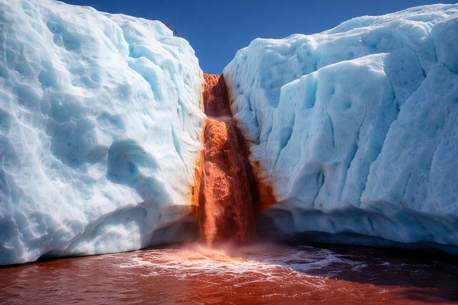 Fenômeno raro revela cachoeira de água vermelha rica em ferro, isolada há milhões de anos sob o gelo, com vida extrema sobrevivendo sem luz e oxigênio, intrigando cientistas no mundo ao desafiar o que parecia impossível