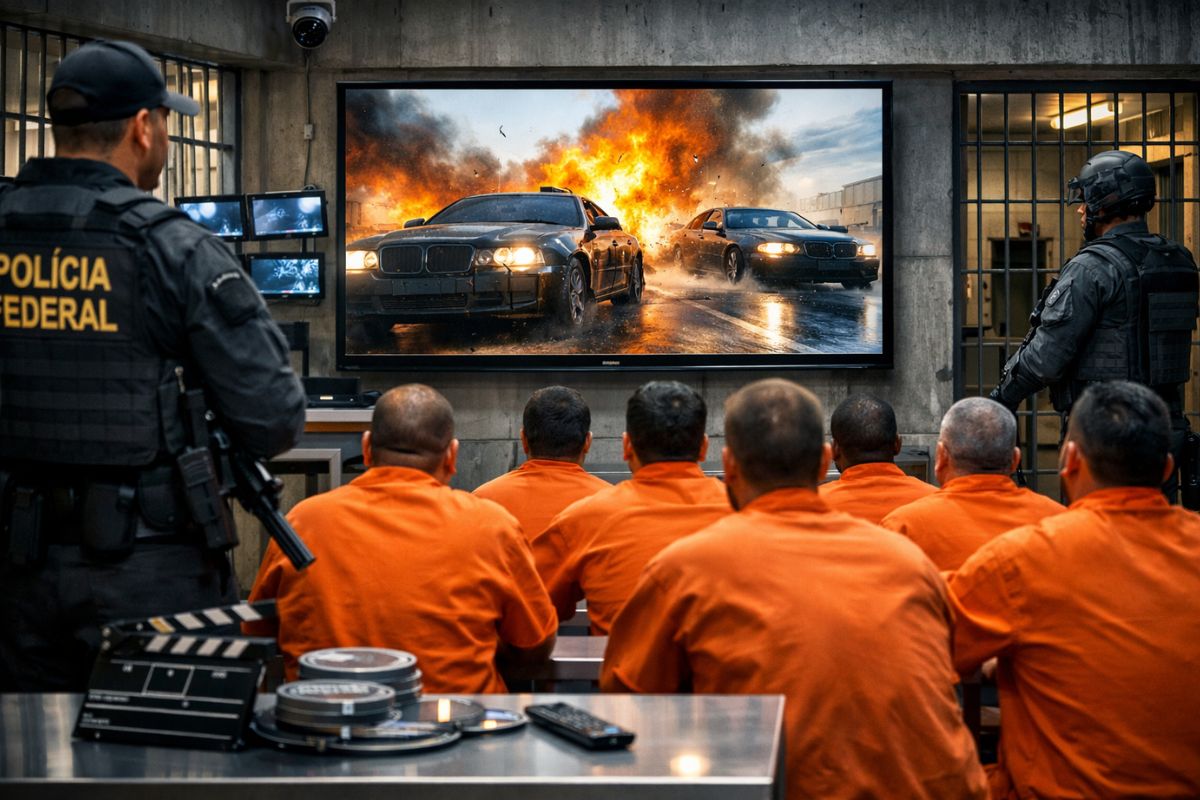 40 Smart TVs em foco: reintegração com segurança, cinema controlado e internet bloqueada nos presídios federais até 2026.