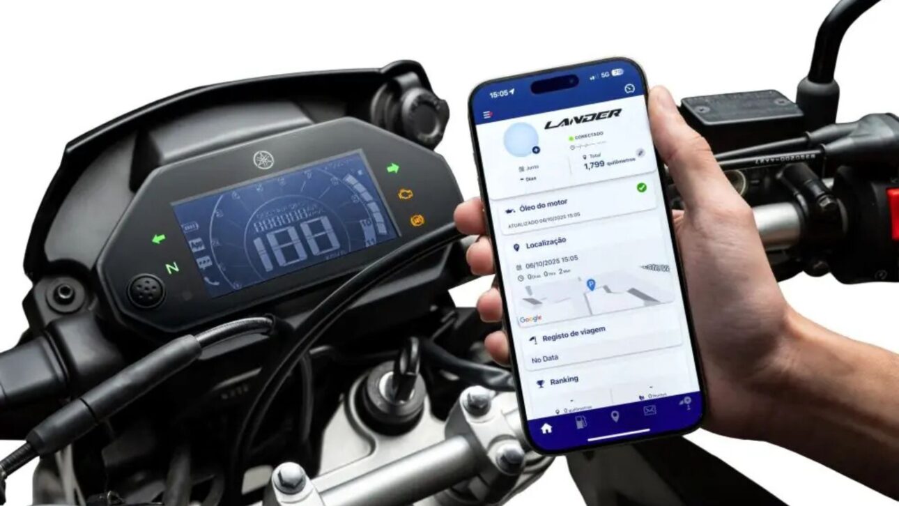 Yamaha Lander Connected 2026 llega con motor 250, farol de LED móvil, panel digital con Bluetooth, nueva color Atacama Brown y precio competitivo.