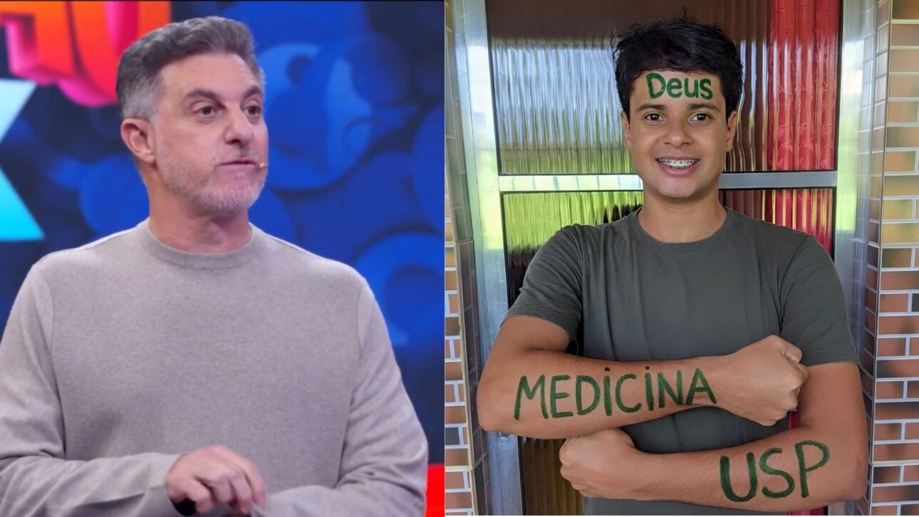 Luciano Huck homenajea joven baiano aprobado en Medicina en la USP por el Enem 2025; rutina a las 5h, estudio con celular y desafío financiero.
