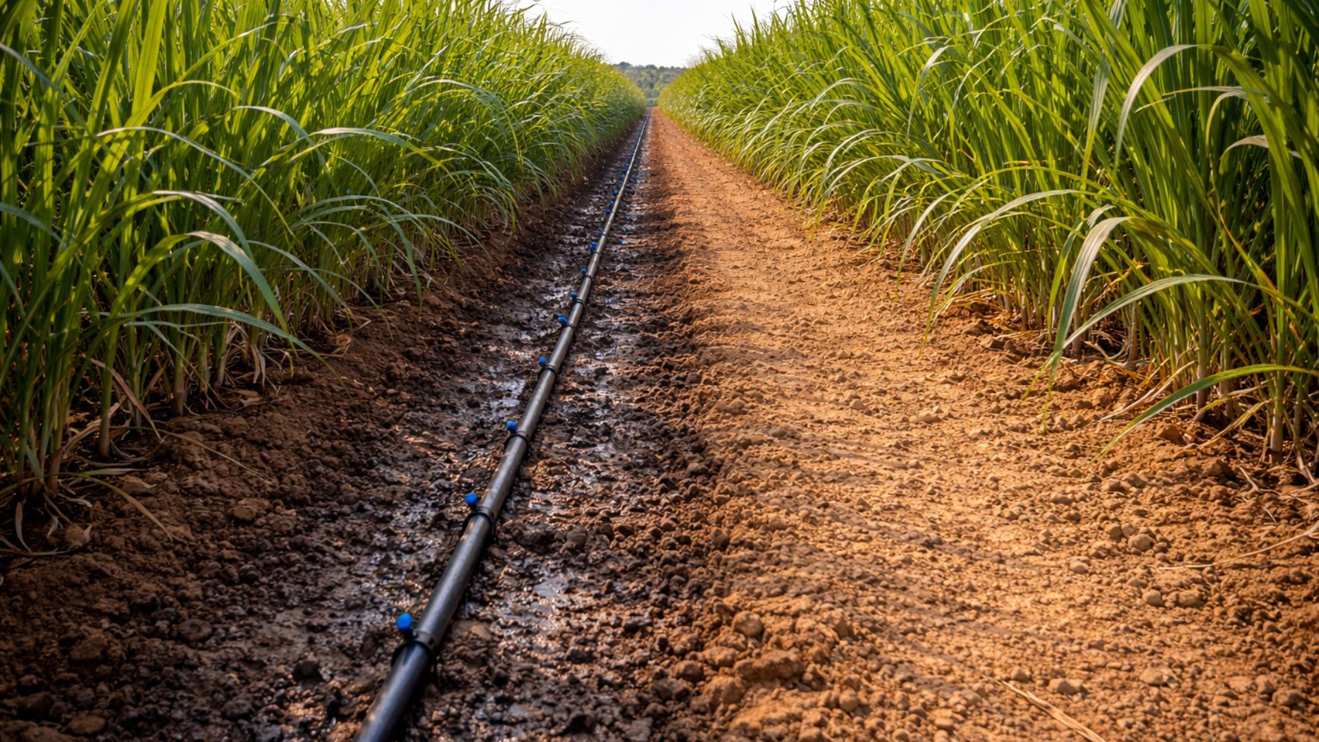 Técnica PRD irriga só um lado das raízes por vez, reduz transpiração e pode economizar até 50% de água mantendo a produtividade.