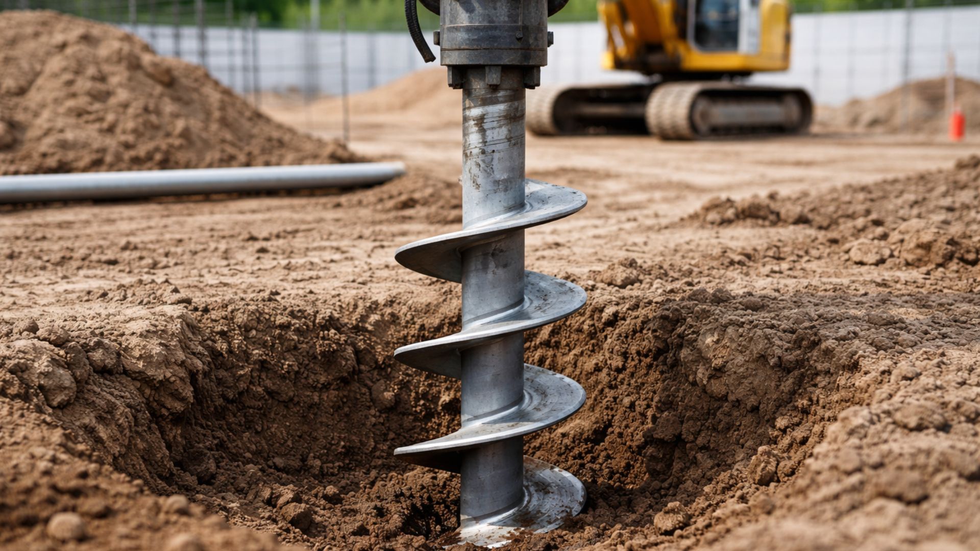 Fundação helicoidal substitui concreto, dispensa cura de 28 dias e pode liberar a obra no mesmo dia, com controle de torque em campo.