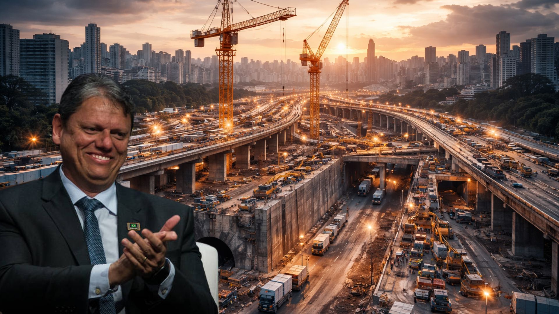 São Paulo inicia 2026 com 1.748 obras simultâneas, orçamento recorde de R$ 14 bilhões e projetos de mobilidade, drenagem e habitação em todas as regiões da cidade.