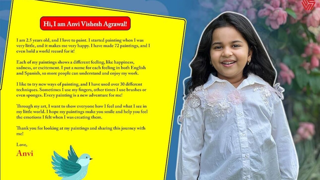 Niña india de 4 años entra al Guinness al publicar libro bilingüe y reaviva el debate sobre superdotación y exposición infantil.