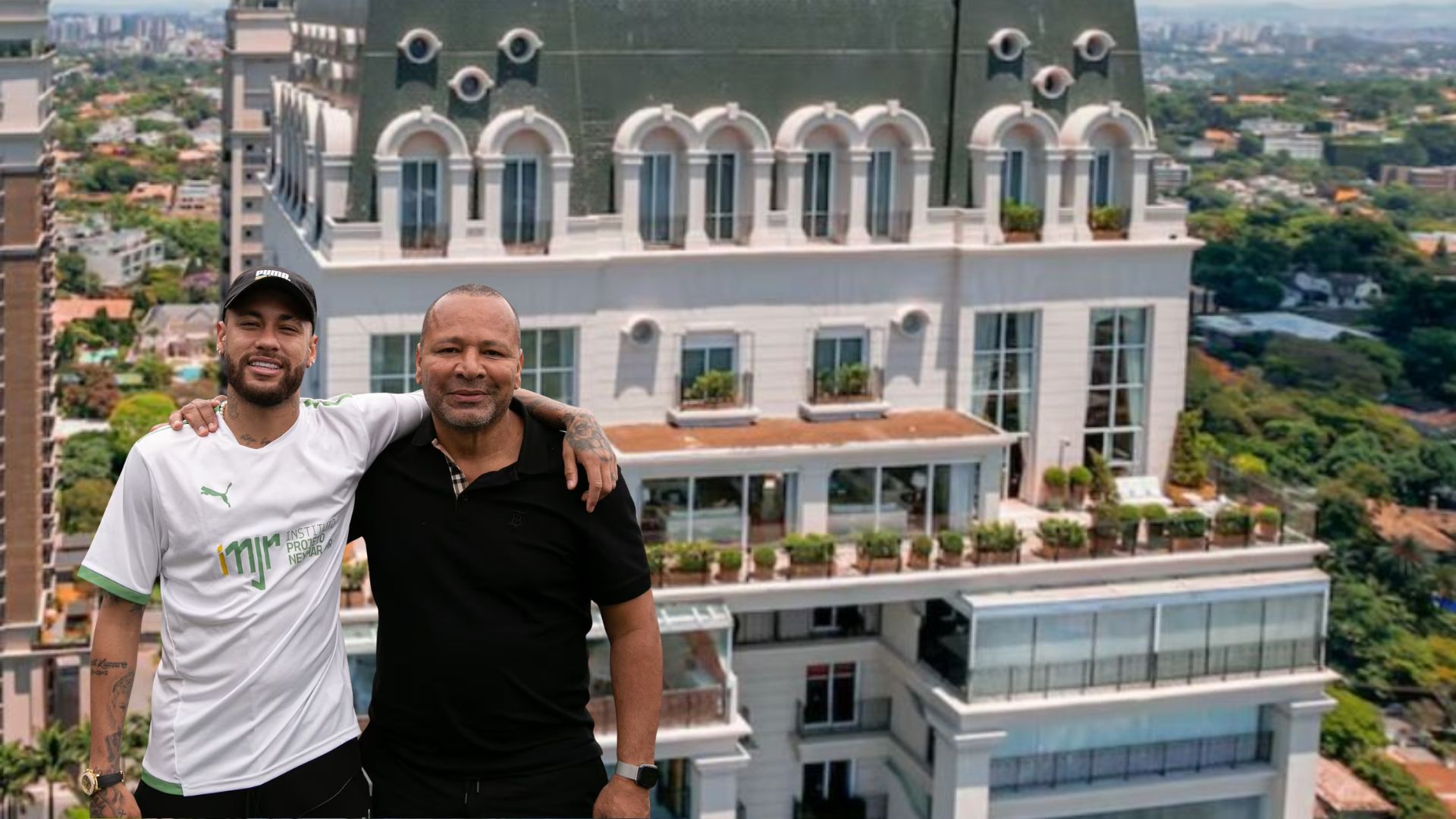 Neymar Pai compra triplex de 1.800 m² no Cidade Jardim por cerca de R$ 70 milhões; imóvel era de Luciana Gimenez e tem sete suítes.