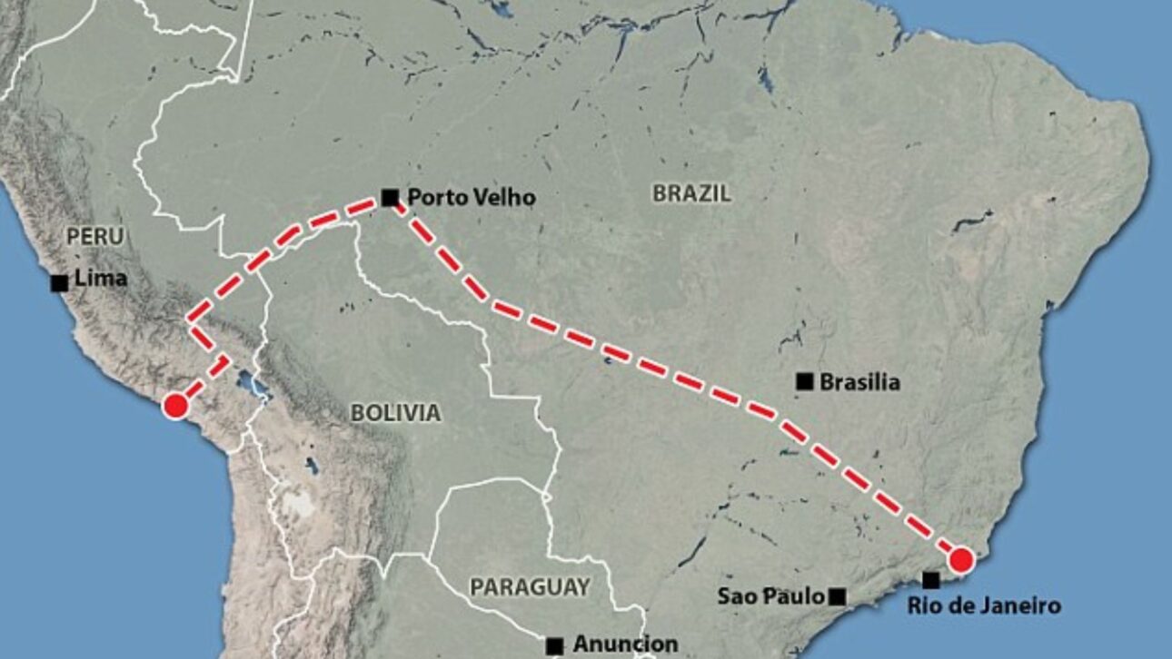 Ferrocarril bioceánico puede conectar Brasil con el Pacífico, reducir exportaciones a China y ampliar la disputa geopolítica en América del Sur.