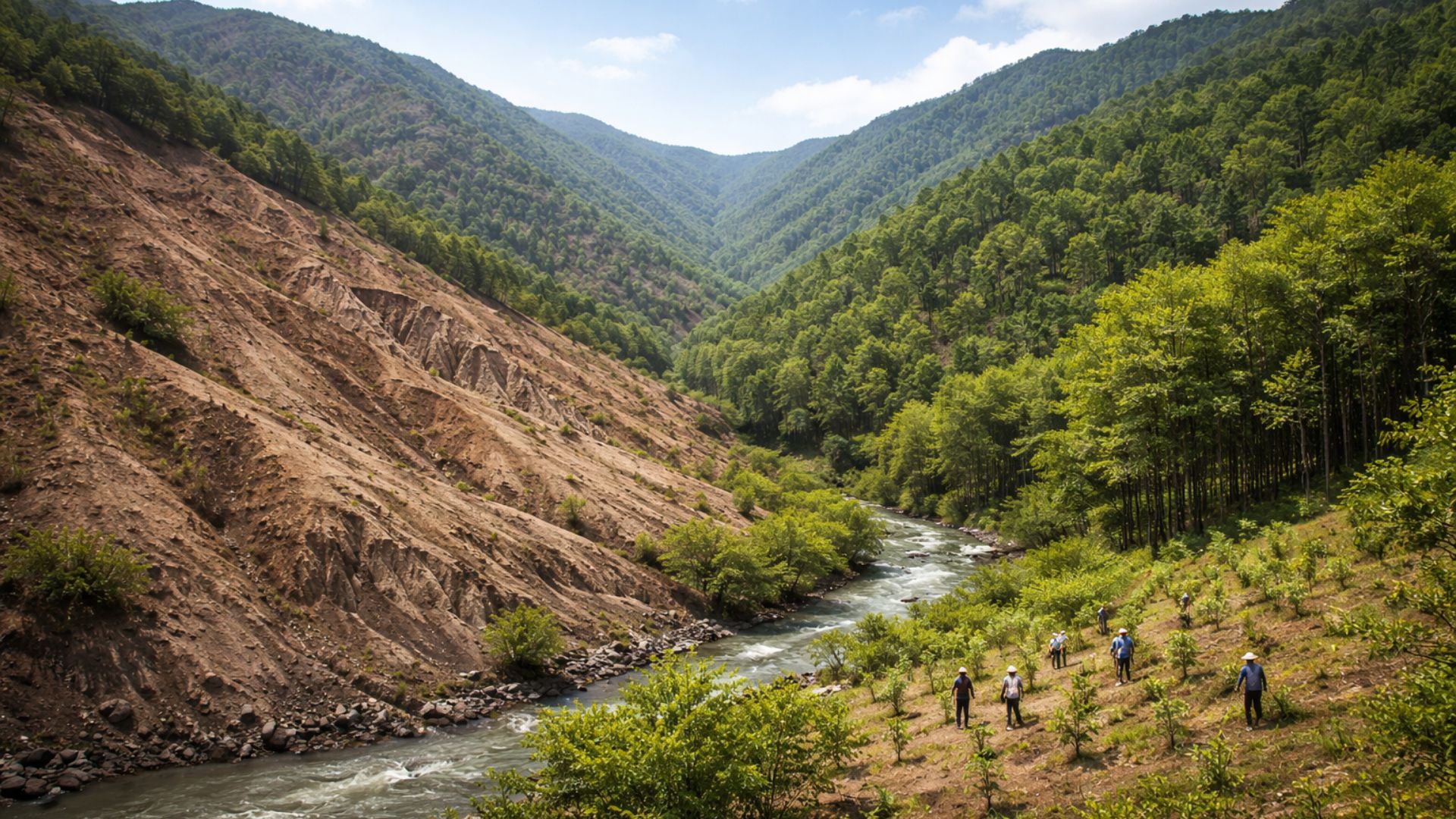 Coreia do Sul recuperou mais de 60% das florestas após a guerra e virou referência global em reflorestamento e controle da erosão.