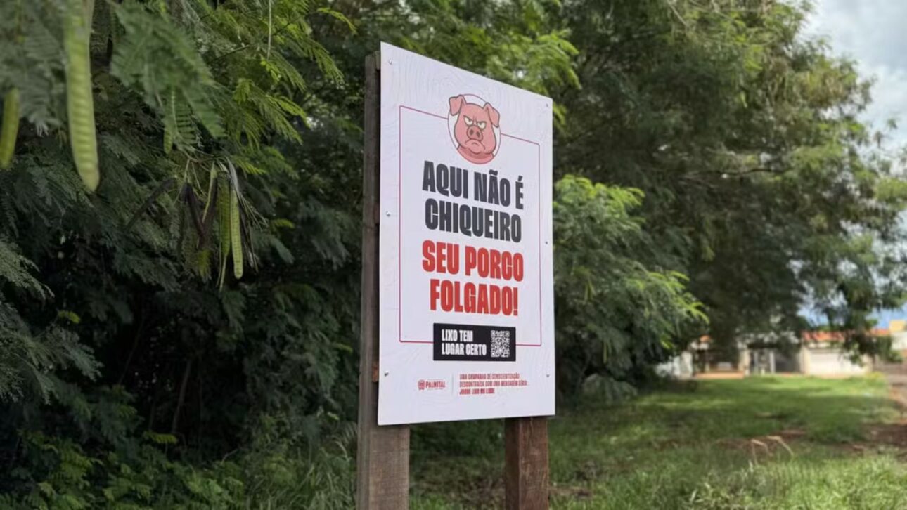 La Municipalidad de Palmital utiliza placas con frases ofensivas y QR Code para combatir el descarte irregular de basura y alertar sobre enfermedades.