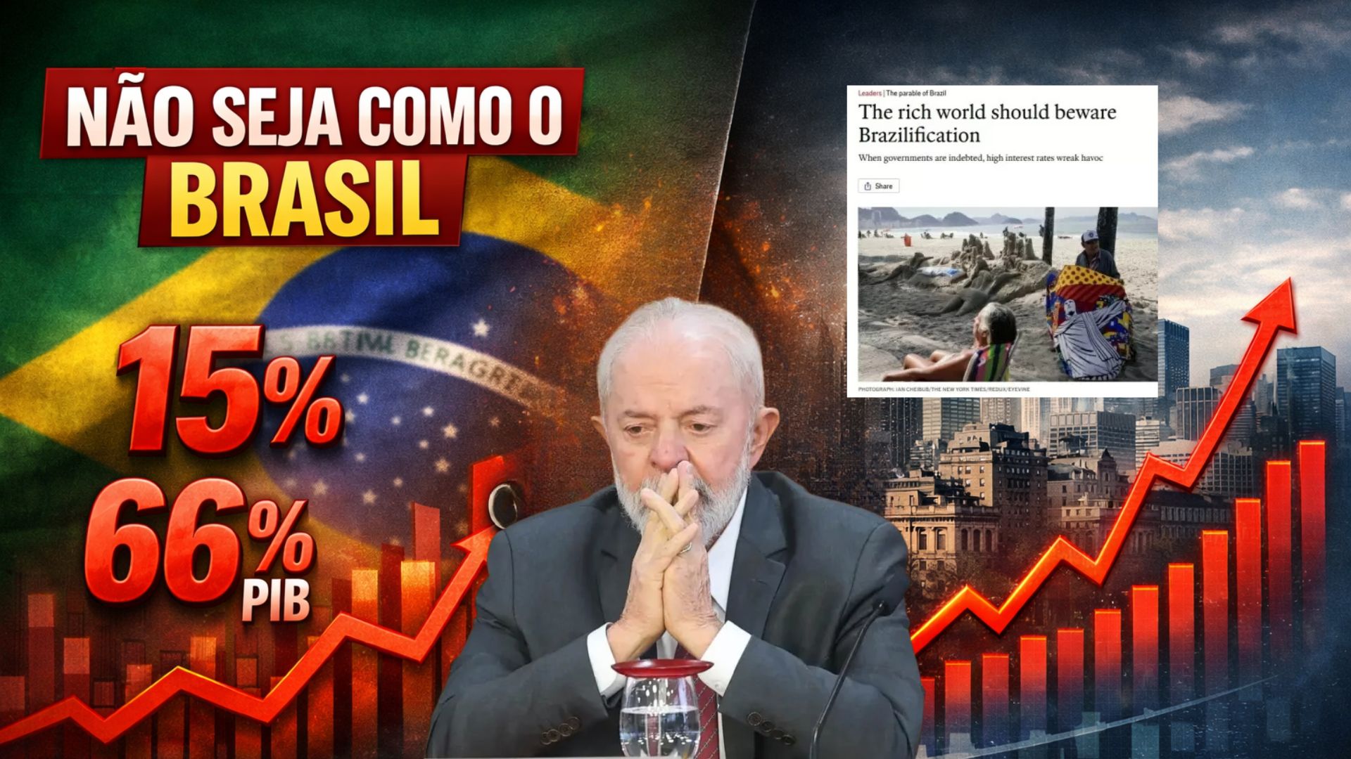 The Economist alerta para risco de “abrasileiramento” com juros de 15%, dívida pressionada e gastos previdenciários em alta no Brasil.