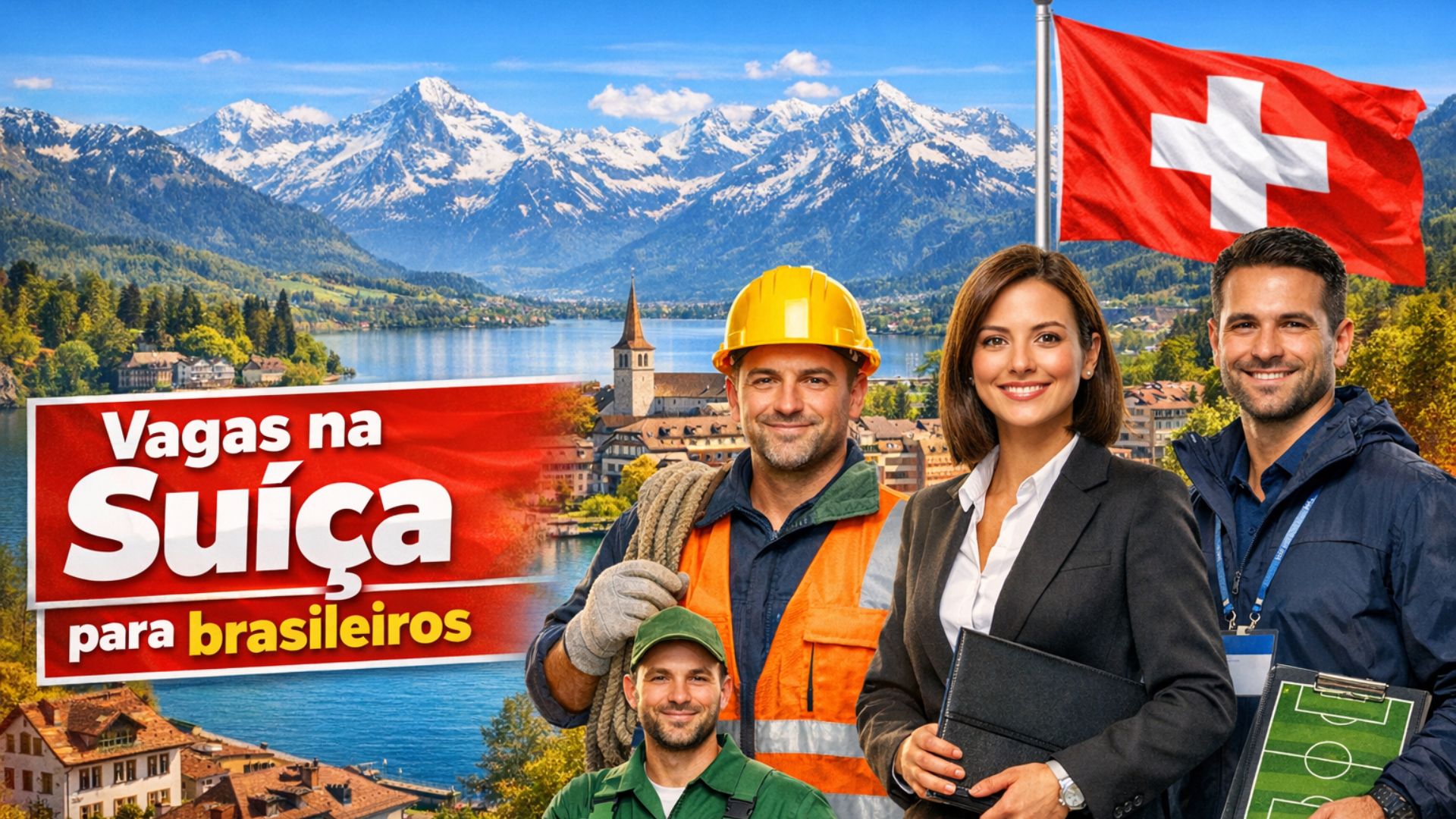 Empregos na Suíça em 2026 oferecem salários altos e vagas para quem fala português em diversas áreas estratégicas do mercado.