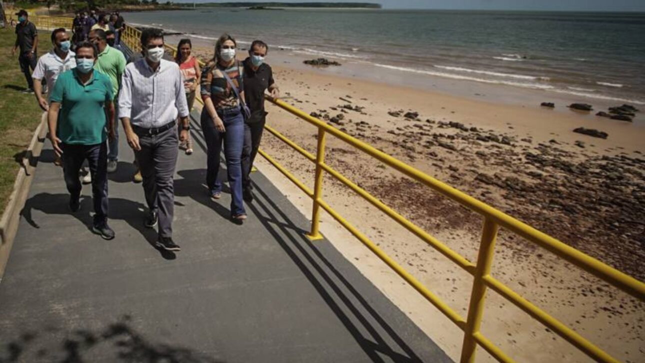 Muro de contención de 700 metros transforma la orilla de la Playa Grande, en Salvaterra, y busca contener erosión con inversión de R$ 8 milhões.