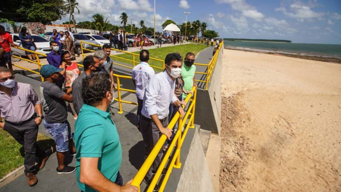 Muro de contención de 700 metros transforma la orilla de la Playa Grande, en Salvaterra, y busca contener erosión con inversión de R$ 8 millones.