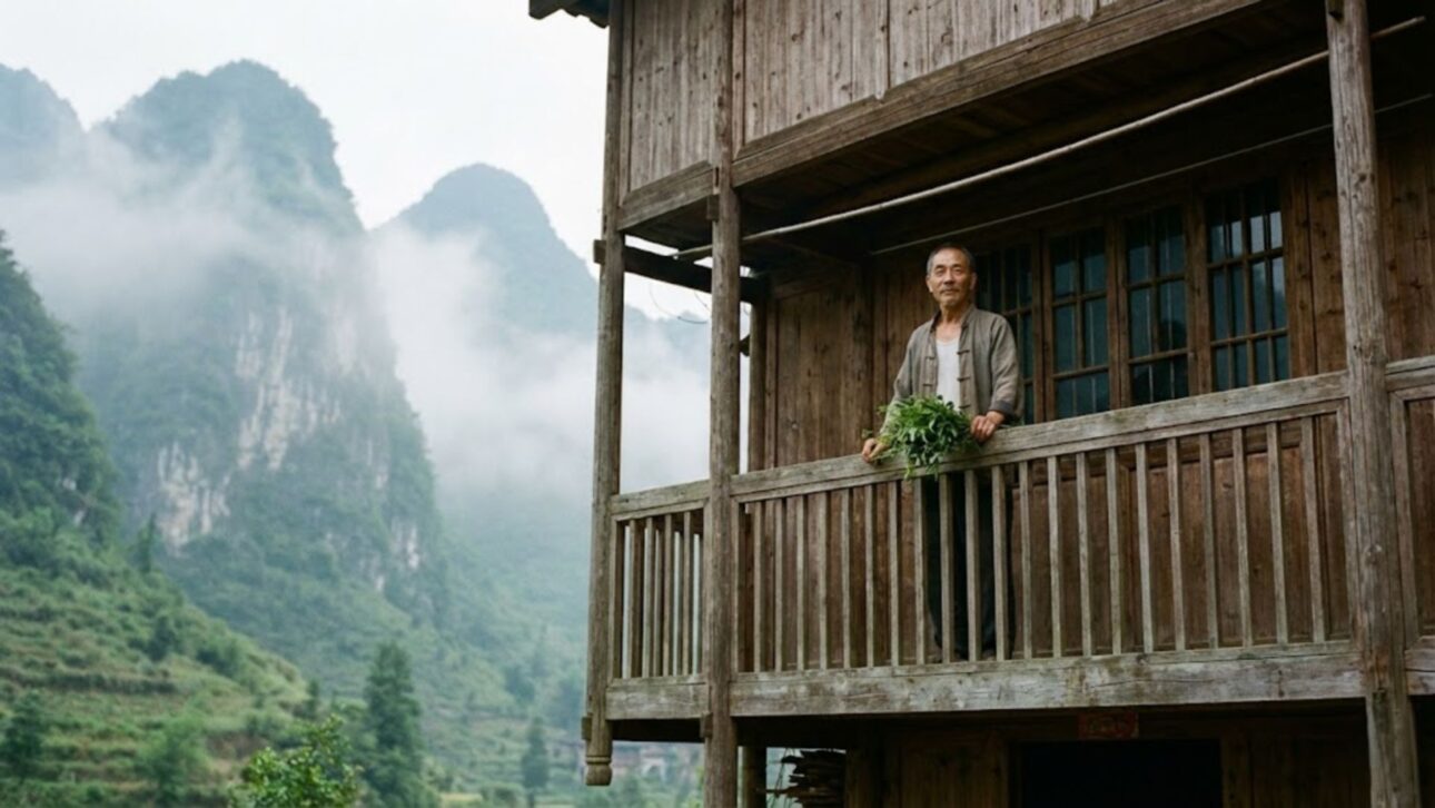 Hombre de 62 años vive solo en isla en China, cultiva hierbas raras, cría animales y rema kilómetros sin motor en reservorio aislado.