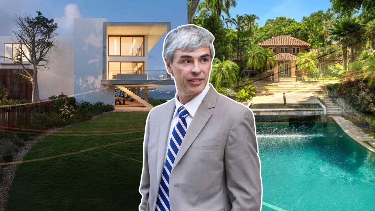 Larry Page compra dos mansiones en Coconut Grove por US$ 173,4 millones y amplía presencia entre billonarios de Miami.