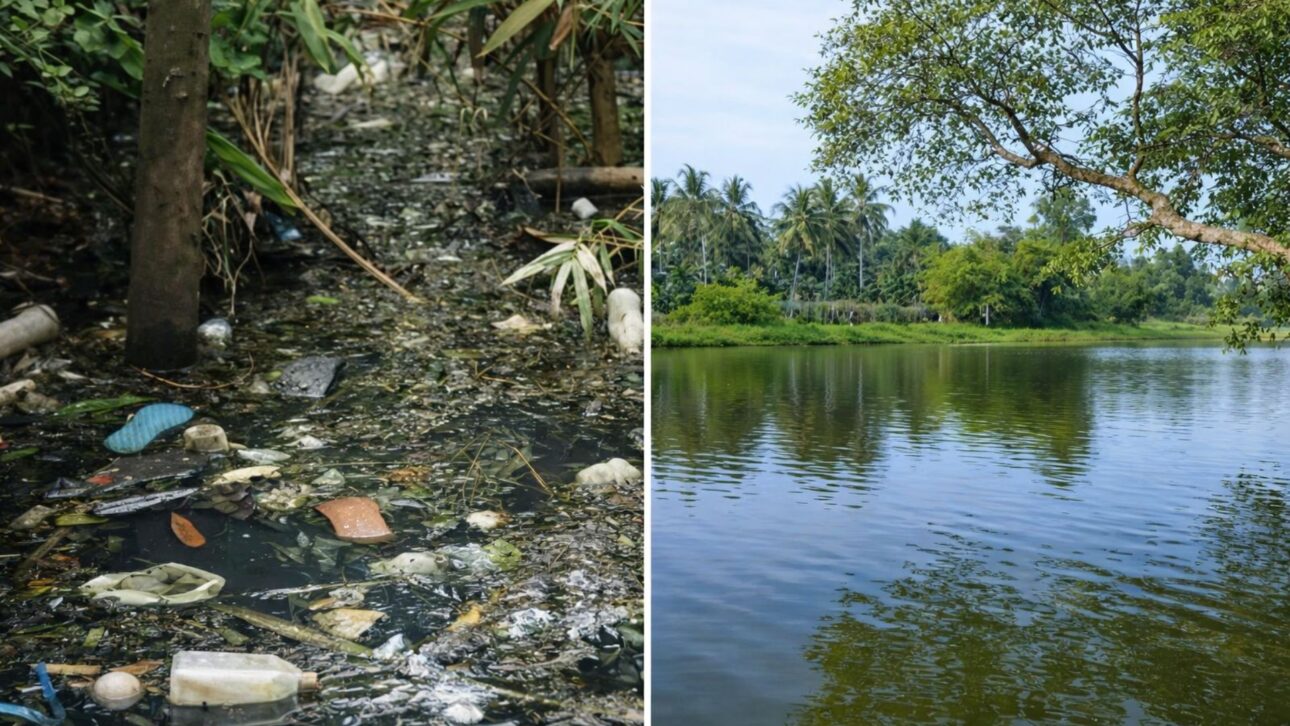 Habitantes en Kerala movilizan 700 personas por 70 días para limpiar canal de 12 km, recuperar flujo de agua, elevar nivel de pozos y traer peces de vuelta.