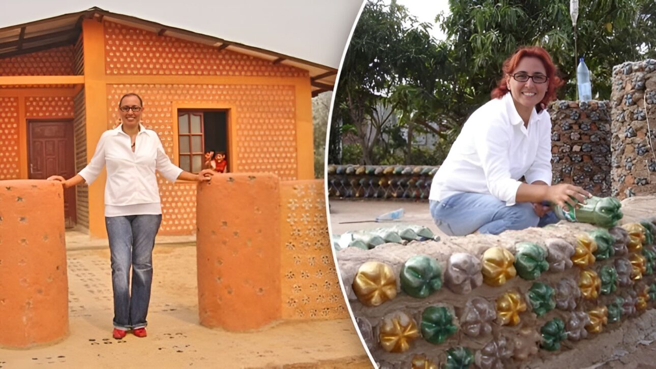 Proyecto Casas de Botellas transforma botellas PET en viviendas populares y ya ha construido más de 300 casas en América Latina.