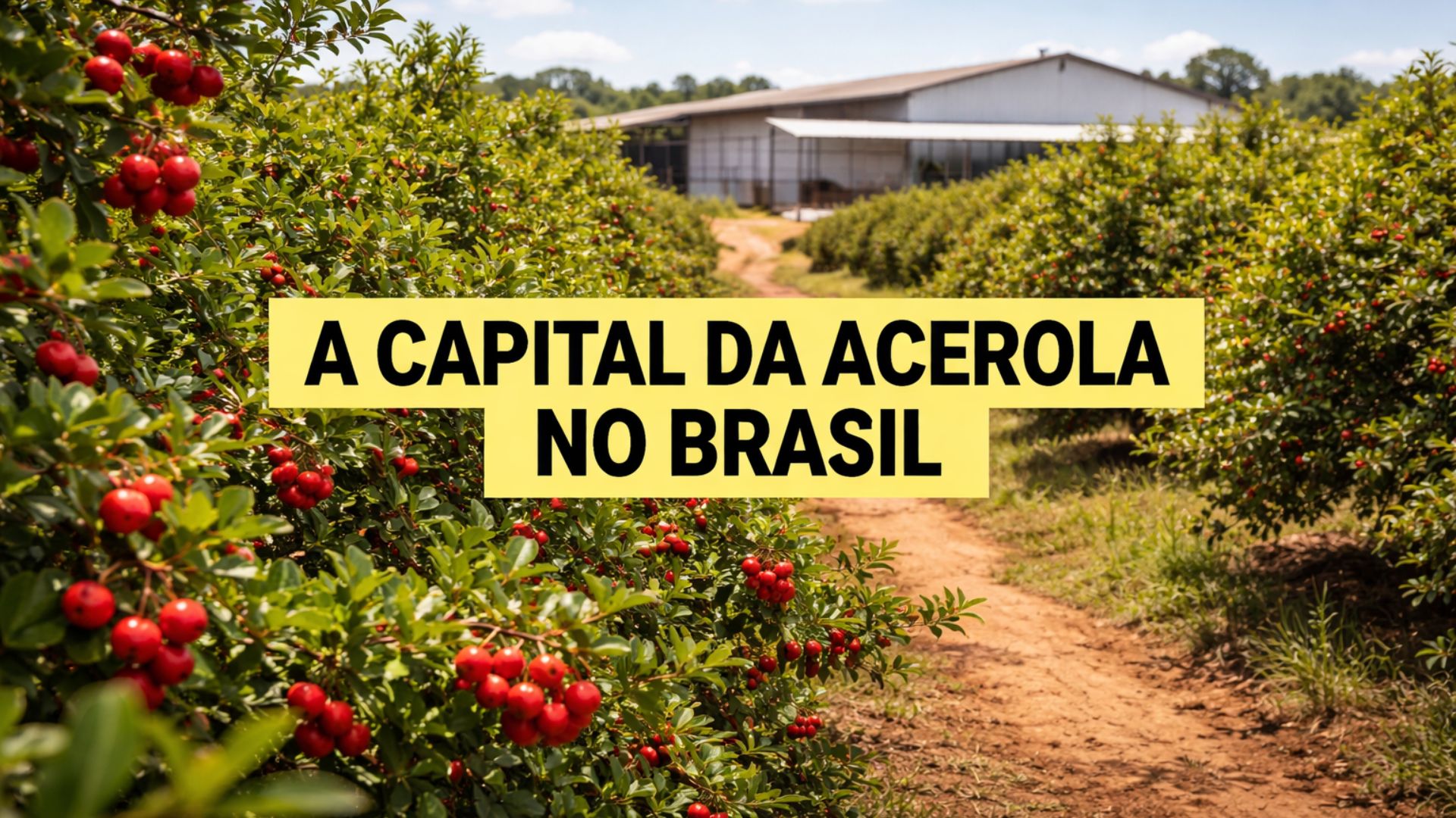 Cidade do interior de SP transformou a acerola em motor econômico, com agroindústrias, agricultura familiar e projeção regional.