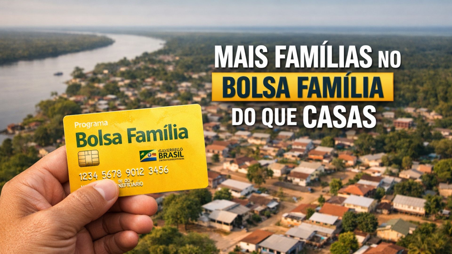 São Paulo de Olivença tem 7.722 famílias no Bolsa Família e 6.845 domicílios no Censo, revelando contraste entre bases oficiais.