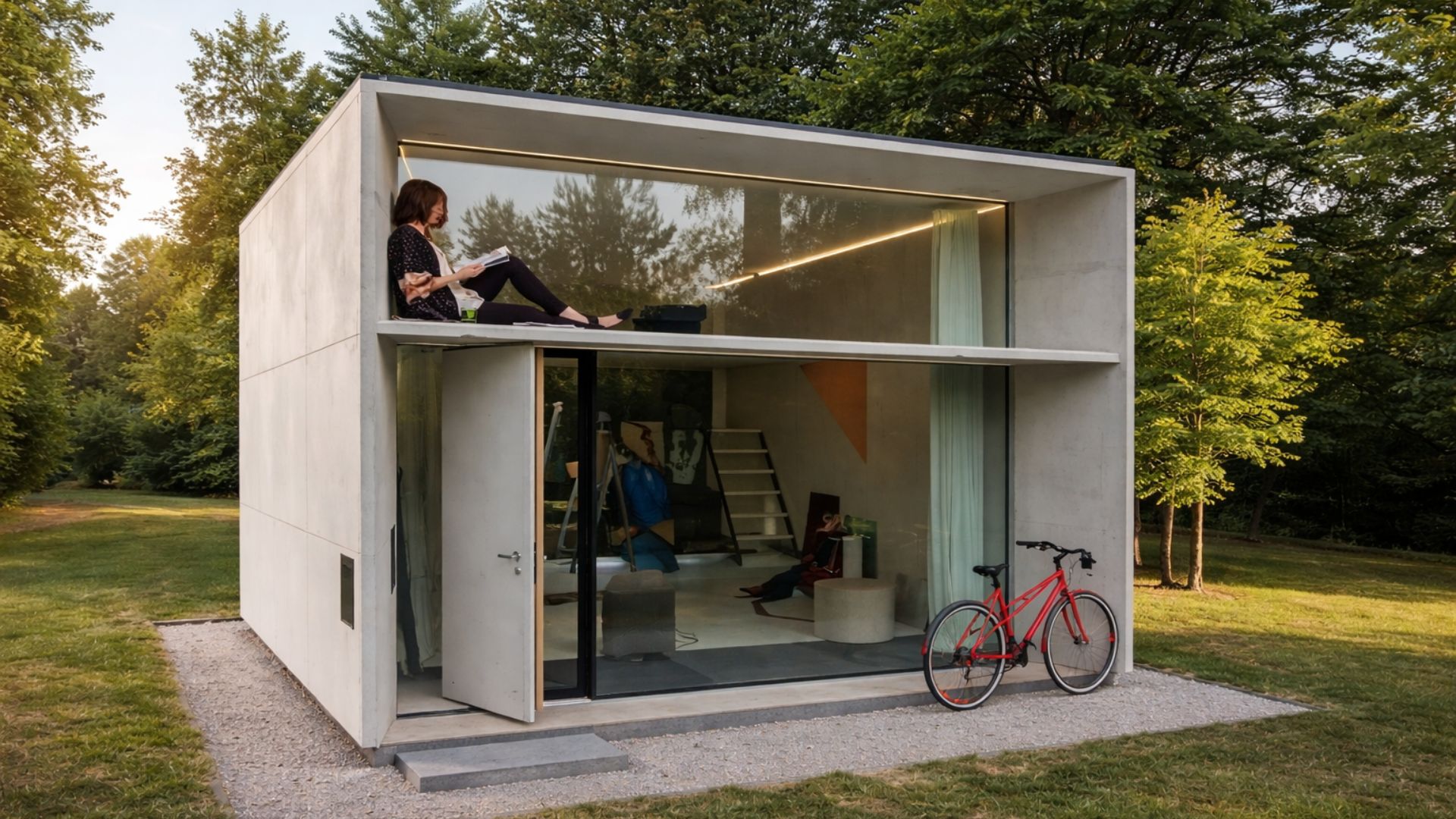 Microcasa modular KODA chega pronta ao terreno e pode ser instalada em horas, reduzindo obra, entulho e tempo de construção.