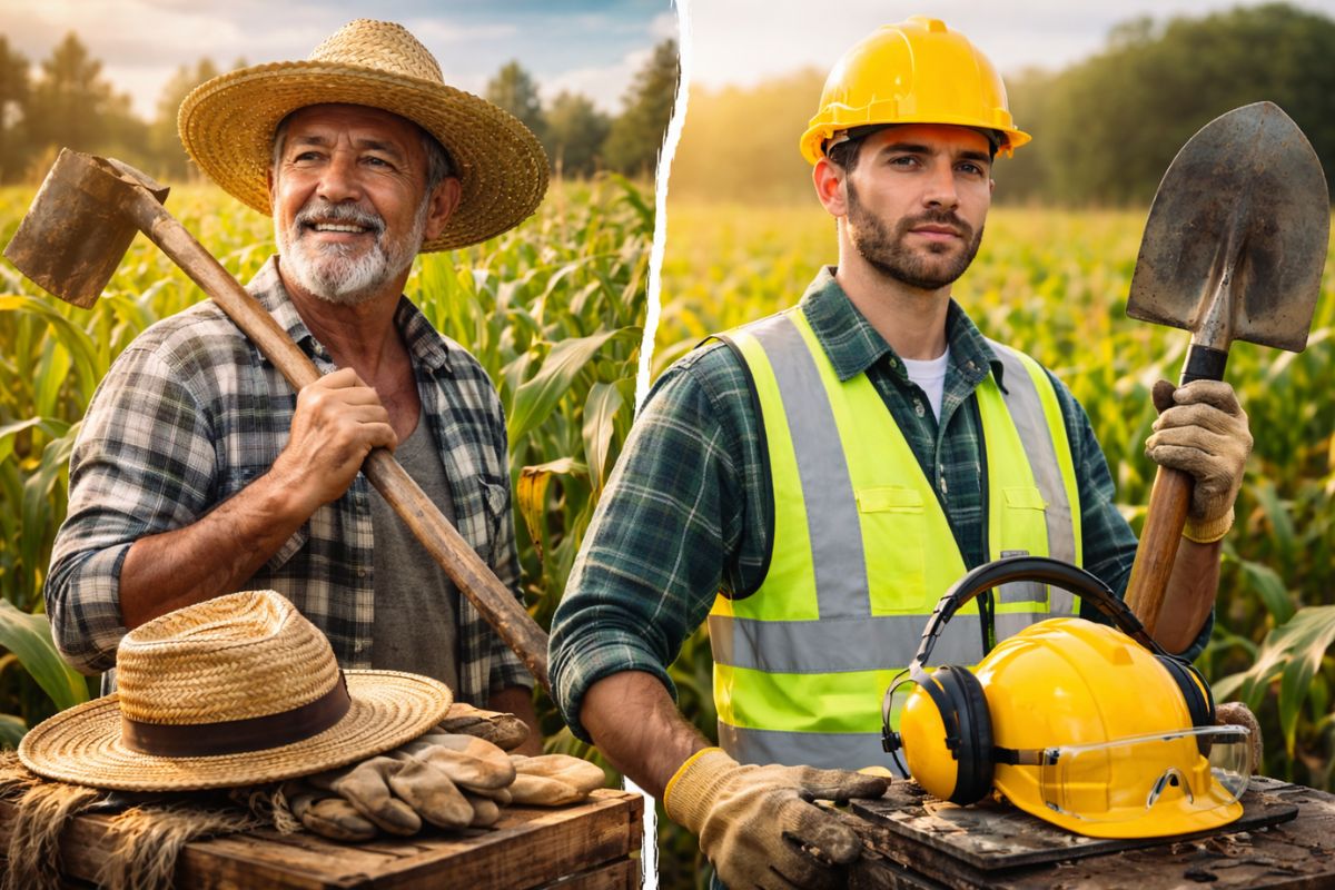 Trabalhadores rurais discutem capacete e chapéu após rumores de 2026, mas a NR-31 segue como base para EPIs definidos por análise de riscos, com responsabilidade do empregador e decisão técnica registrada conforme a tarefa executada.