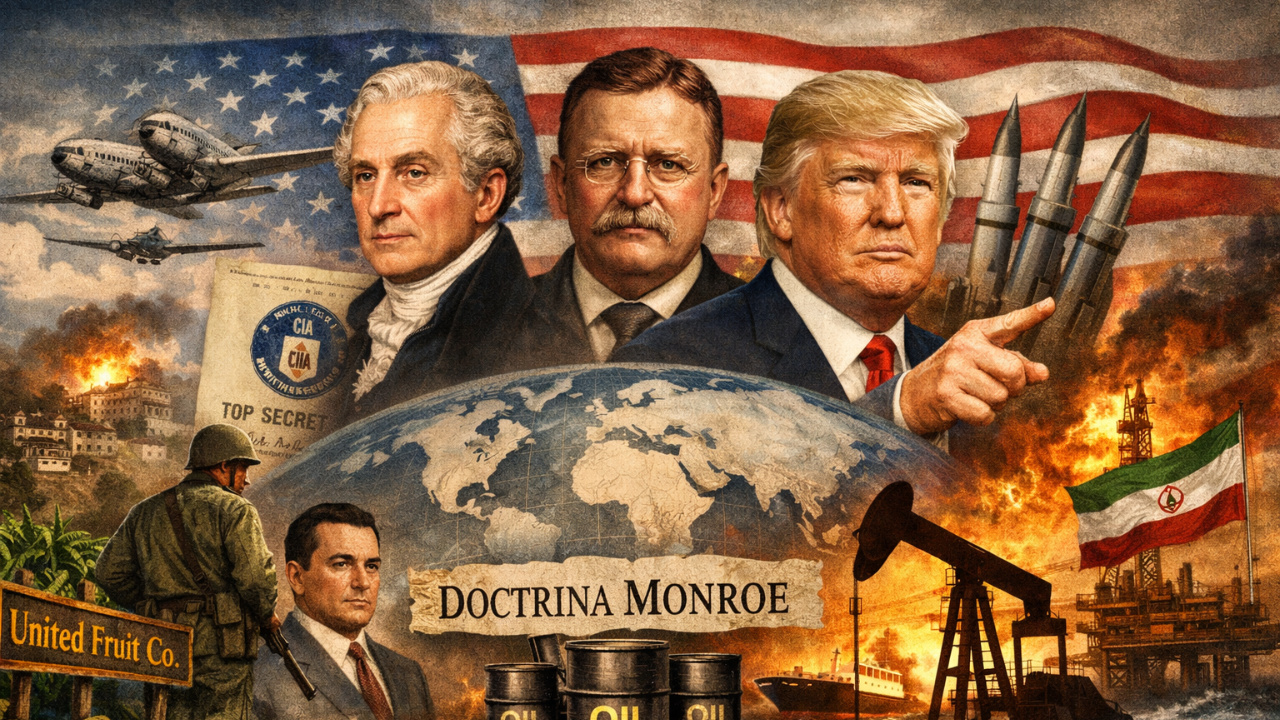 Intervencionismo americano ressurge com Trump sob a Doutrina Monroe, ligando Guerra Fria à geopolítica energética global.