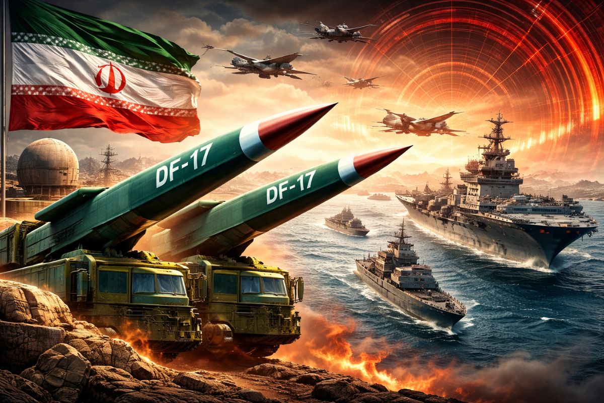 mísseis supersônicos da China entram no radar após avanço de negociação com o Irã, em meio à mobilização naval dos EUA no Golfo, elevando o risco de mudança no equilíbrio militar regional.