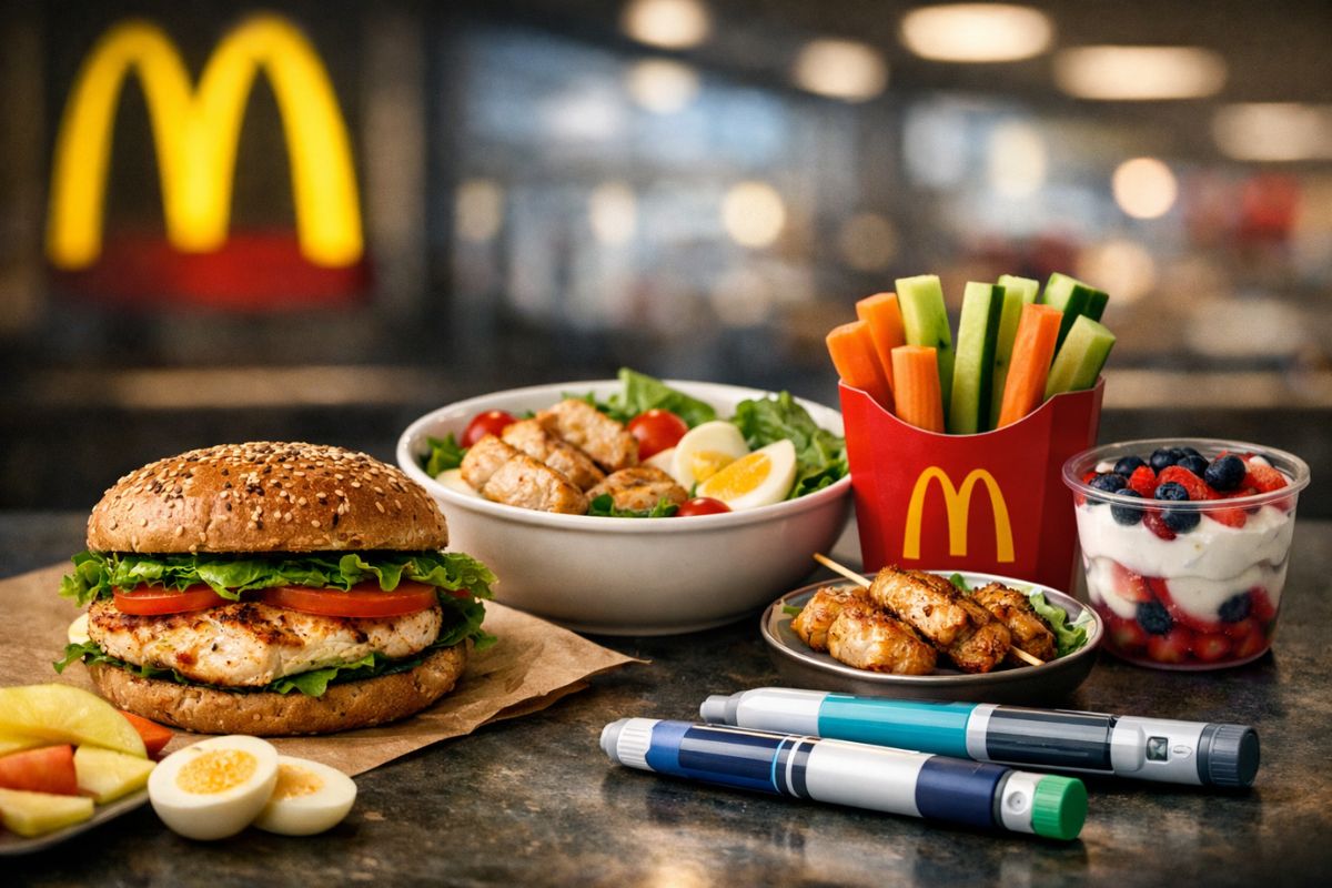McDonald’s testa cardápio para canetas emagrecedoras com proteína, menos açúcar e menos carboidrato e mudança no consumo de fast food
