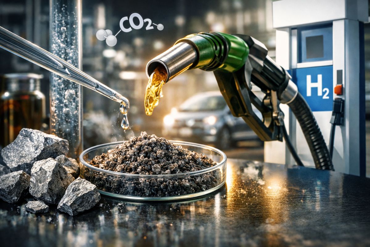 Novo catalisador de manganês transforma CO2 em formiato, facilita hidrogênio e acelera células a combustível rumo ao combustível limpo.