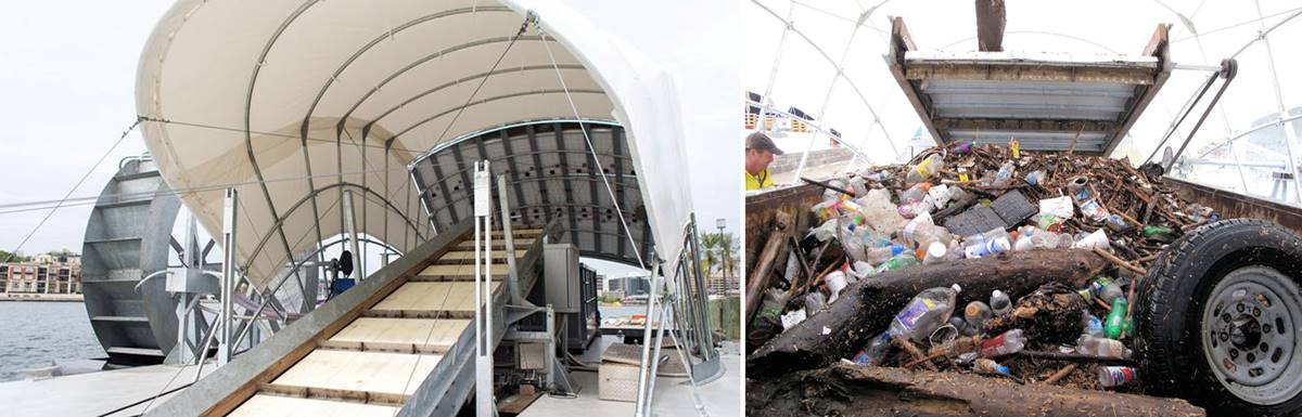 Movido a energía solar y de la propia corriente del río, el Mr. Trash Wheel ya retiró más de 2 millones de kilos de basura antes que alcanzaran el océano y se convirtió en símbolo de la ingeniería contra la contaminación