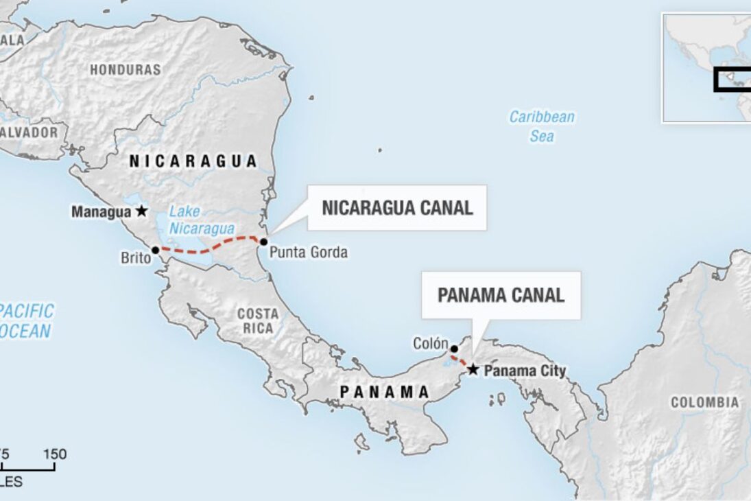 Nicaragua lanza canal de US$ 50 mil millones por el Lago Nicarágua, en América Central, para desafiar el Canal de Panamá.