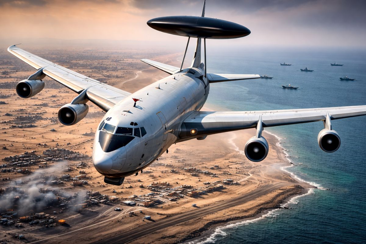 avião mais importante da Força Aérea dos EUA volta ao Oriente Médio na crise com o Irã e expõe frota reduzida dos EUA