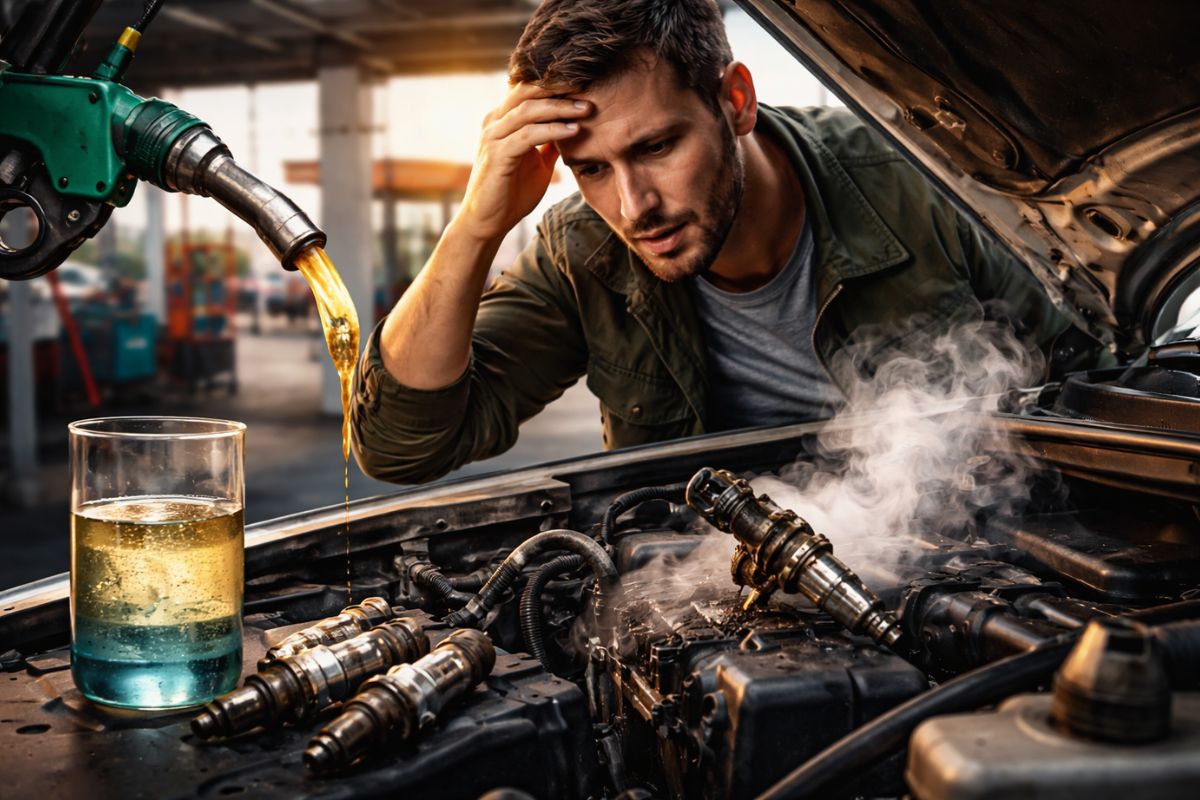 motor com falha após abastecer pode indicar água no combustível e combustível contaminado; entenda a separação de fase e como agir.